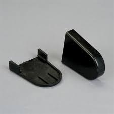 Rollease 1-1/2" R3-R8 Bracket Cover Set Black - Alan Richard Textiles, LTD R-Series Brackets