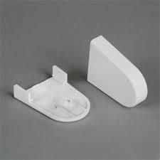 Rollease 1-1/2" R3-R8 Bracket Cover Set - White - Alan Richard Textiles, LTD R-Series Brackets