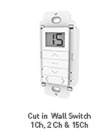 Rollease Cut In Wall Switch Remote Control - 2 Channels - Alan Richard Textiles, LTD Rollease Battery Motors & Remote Controls